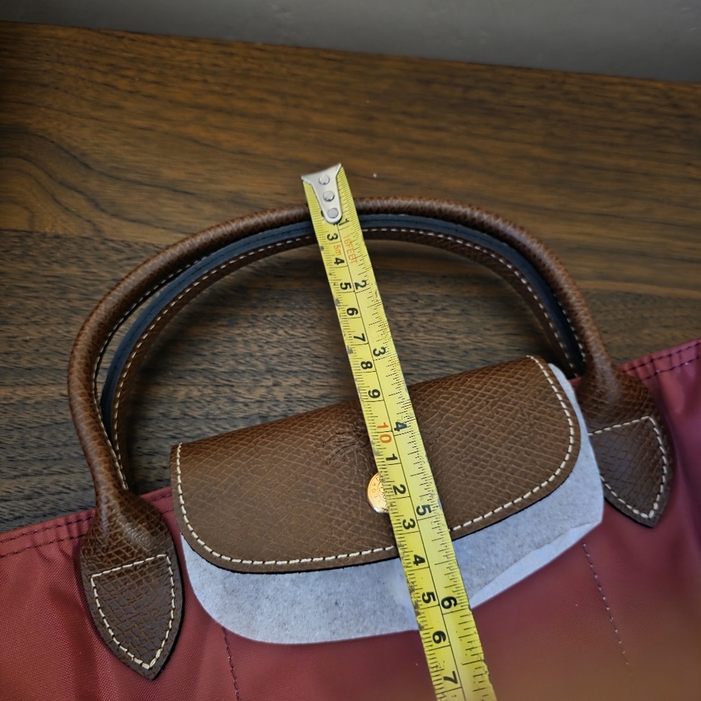 Longchamp Pink and Brown Tote Bag - Picture 10 of 11